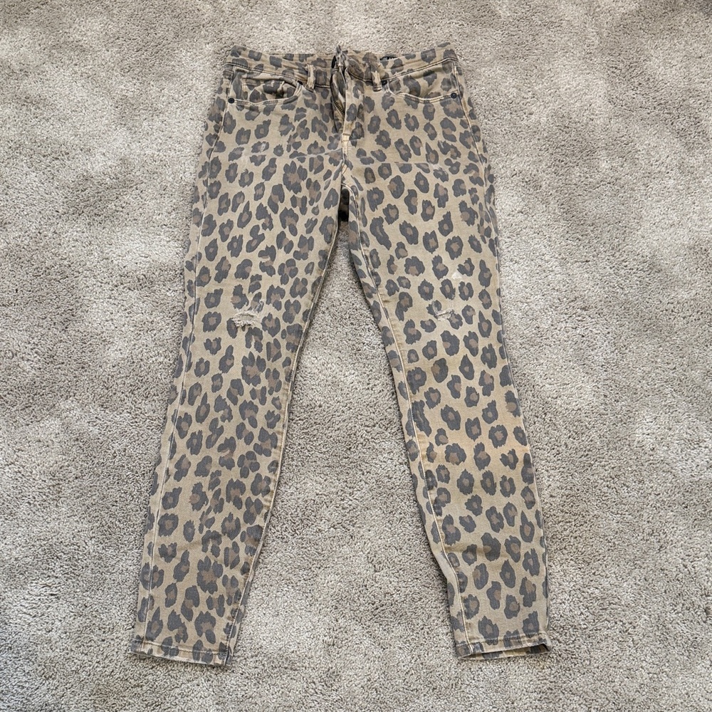 Blank NYC Leopard Print Skinny Jeans